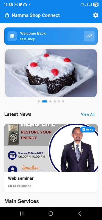 Namma Shop Connect — screenshot